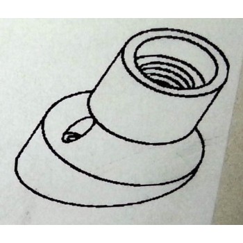 portalampade e27 ceramica inclinato eli643 portalampade e27 ceramica inclinato eli643